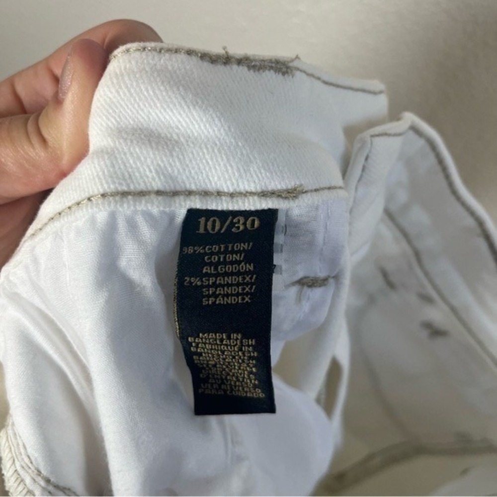 RACHEL Rachel Roy White Distressed Ankle Jeans 10/30 - Picture 6 of 11